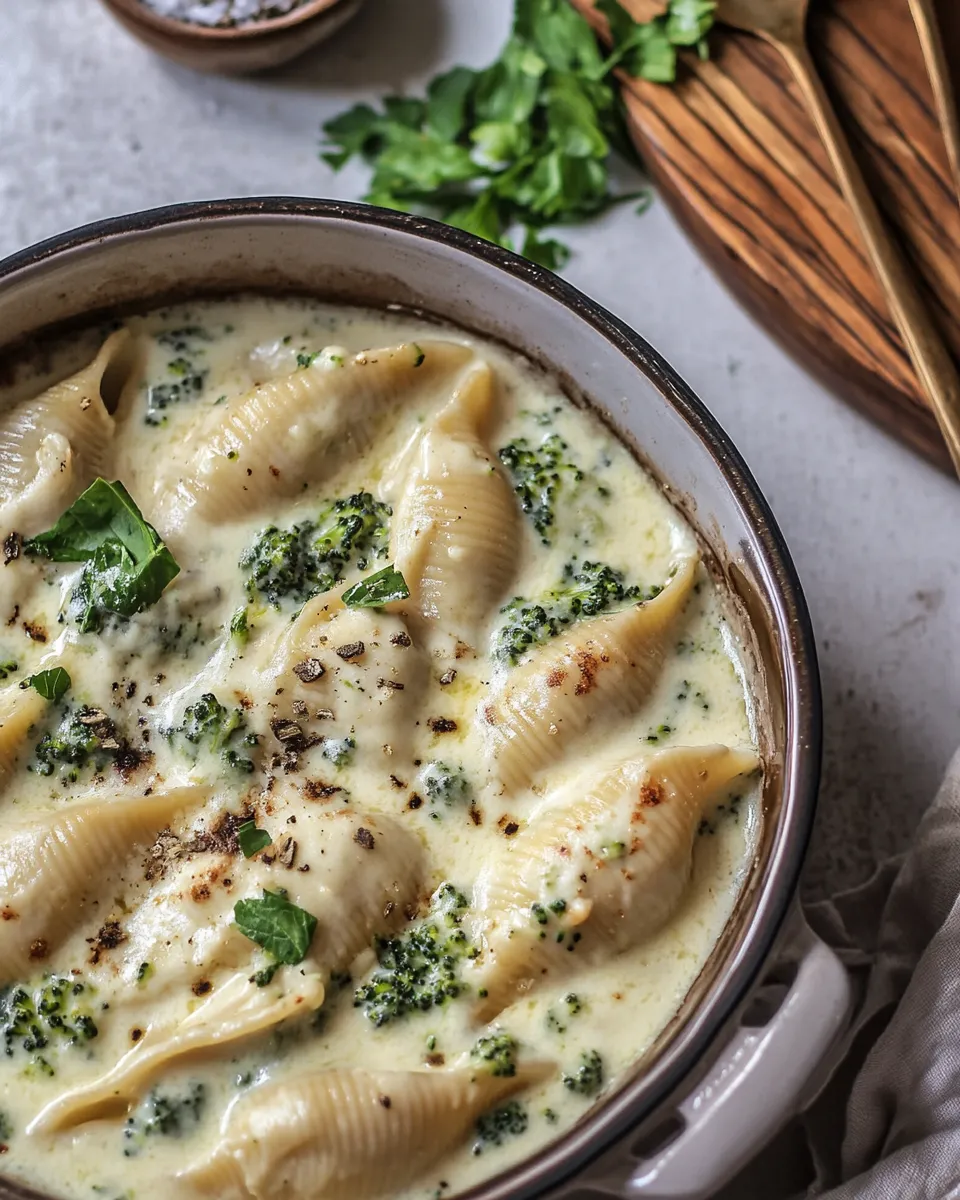 Ultimate One Pot Spinach Broccoli Ricotta Stuffed Shells. image