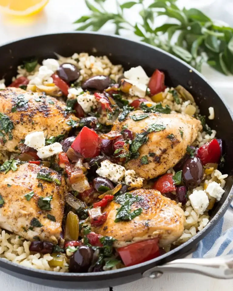 Easy One Skillet Greek Chicken photo