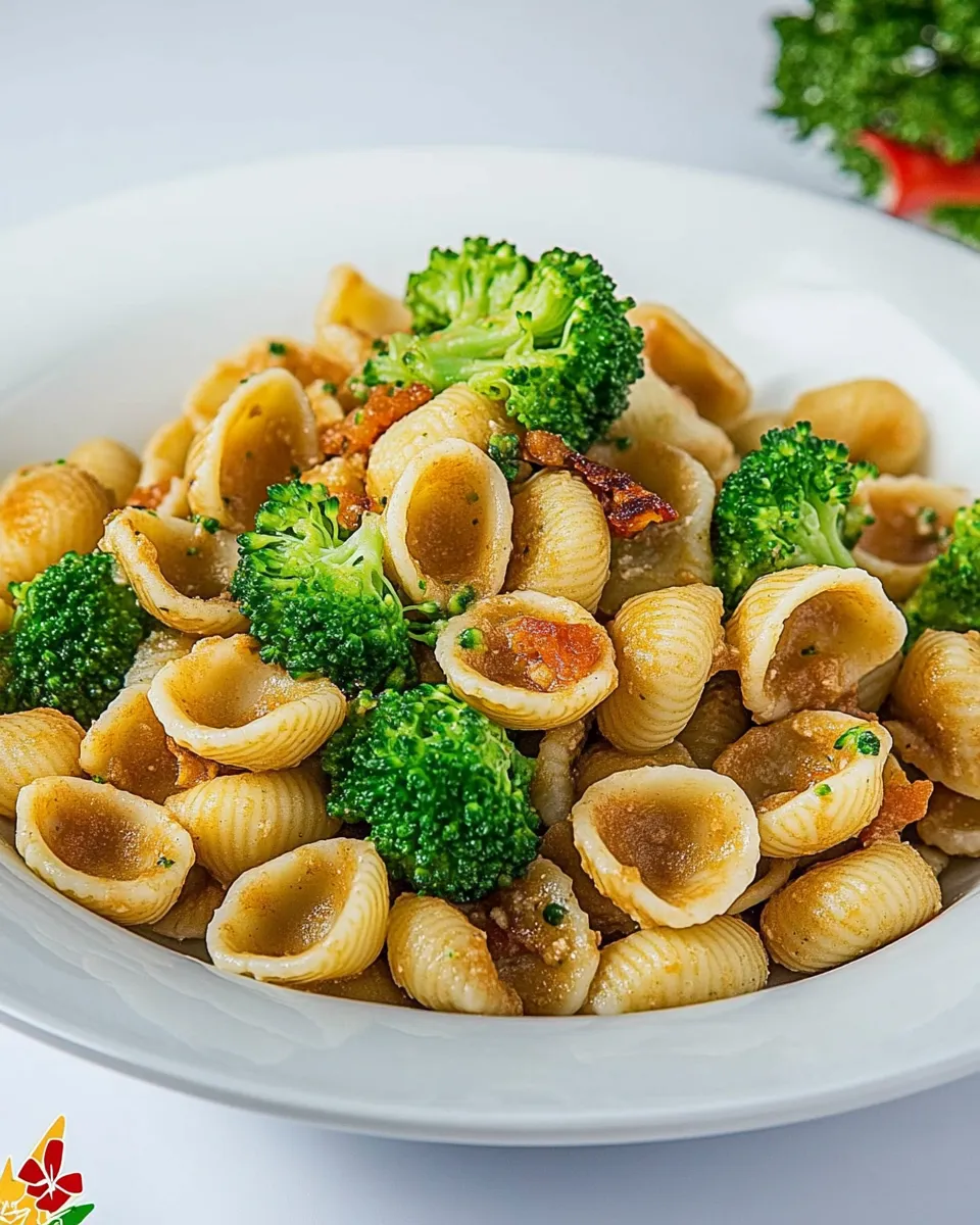 Homemade Orecchiette Pasta with Broccoli photo