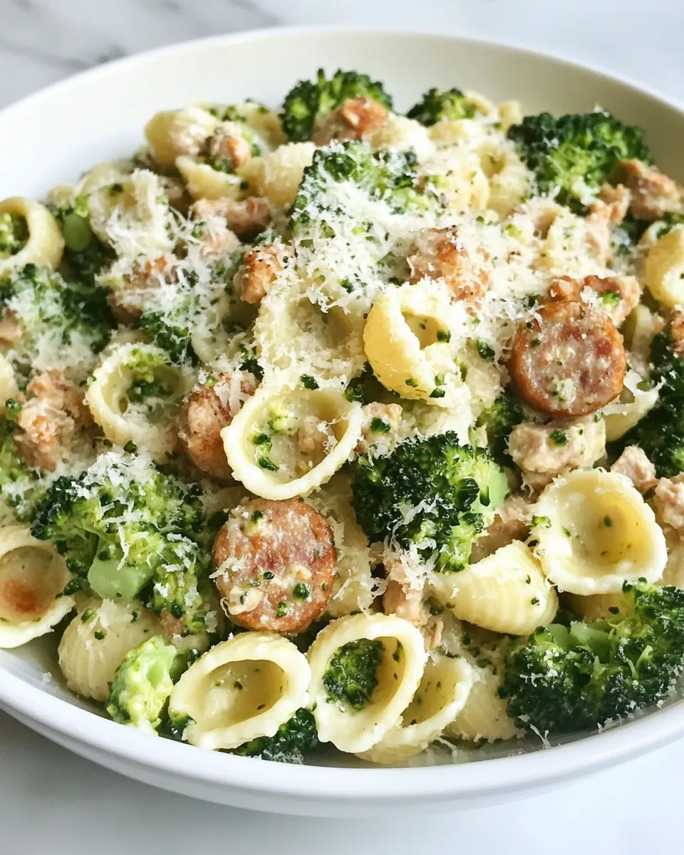 Classic Orecchiette Pasta with Chicken Sausage and Broccoli image
