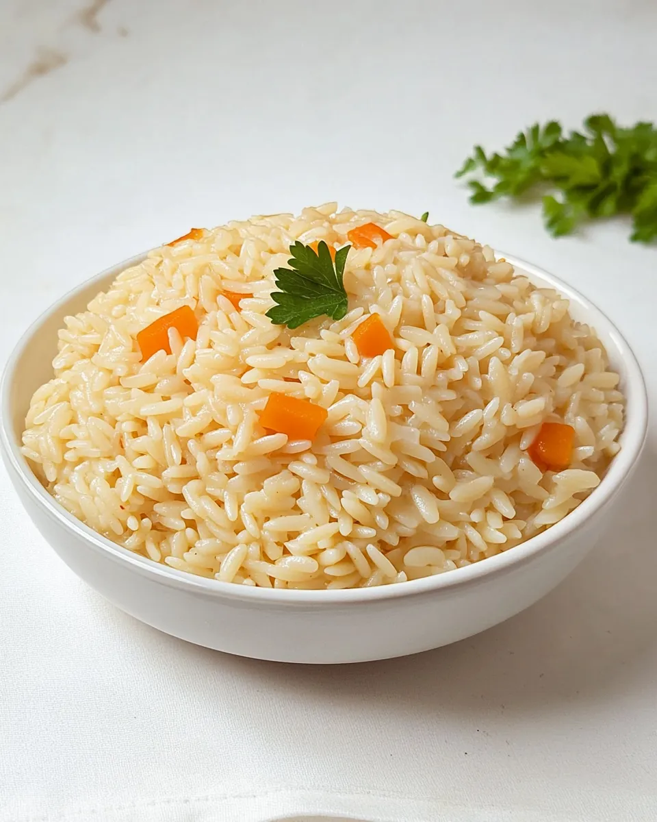 Savory Orzo Rice Pilaf dish photo