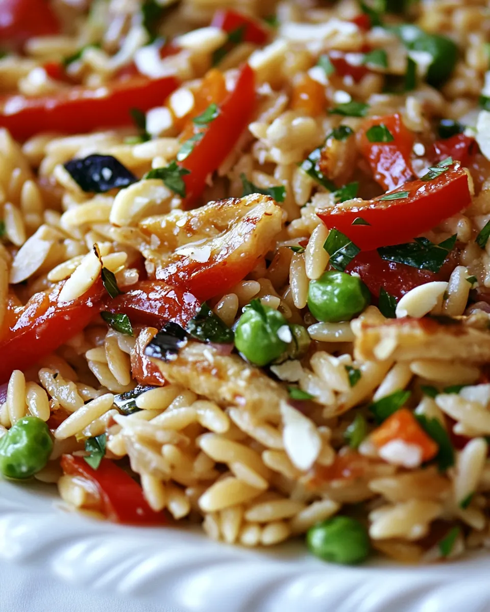 Easy Orzo Salad Recipe shot