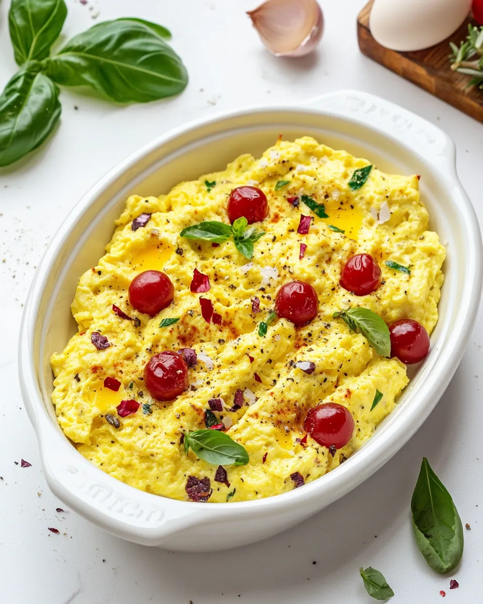 Easy Oven-Baked Scrambled Eggs recipe photo