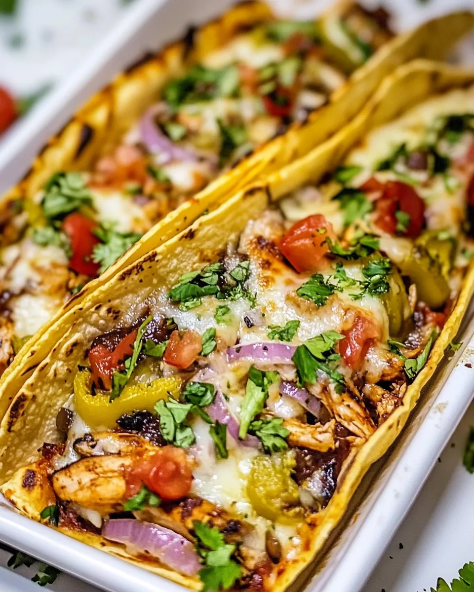 Classic Oven Baked Barbecue Chicken Pizza Tacos image