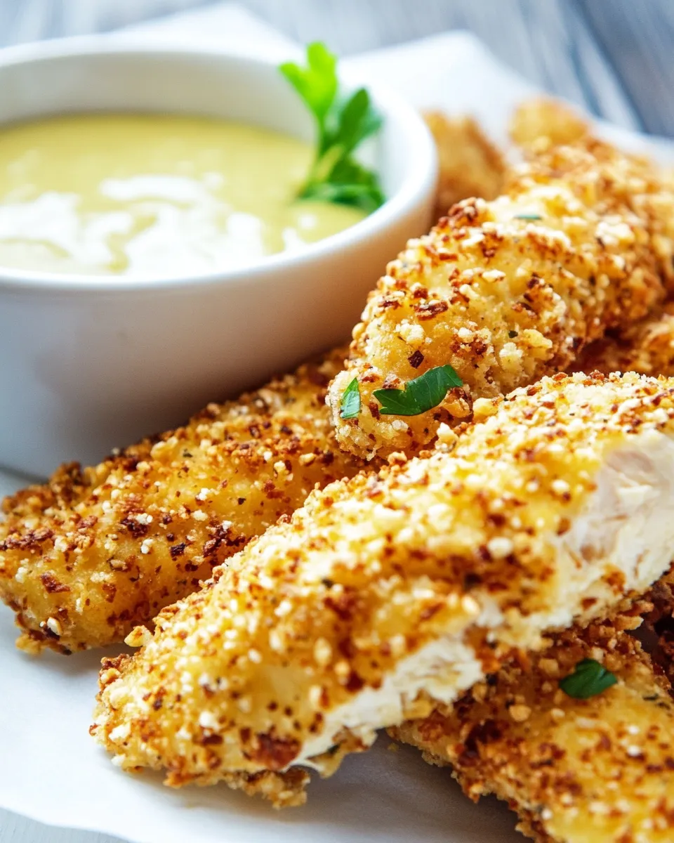 Classic Oven Baked Crispy Pretzel Coated Chicken Fingers image