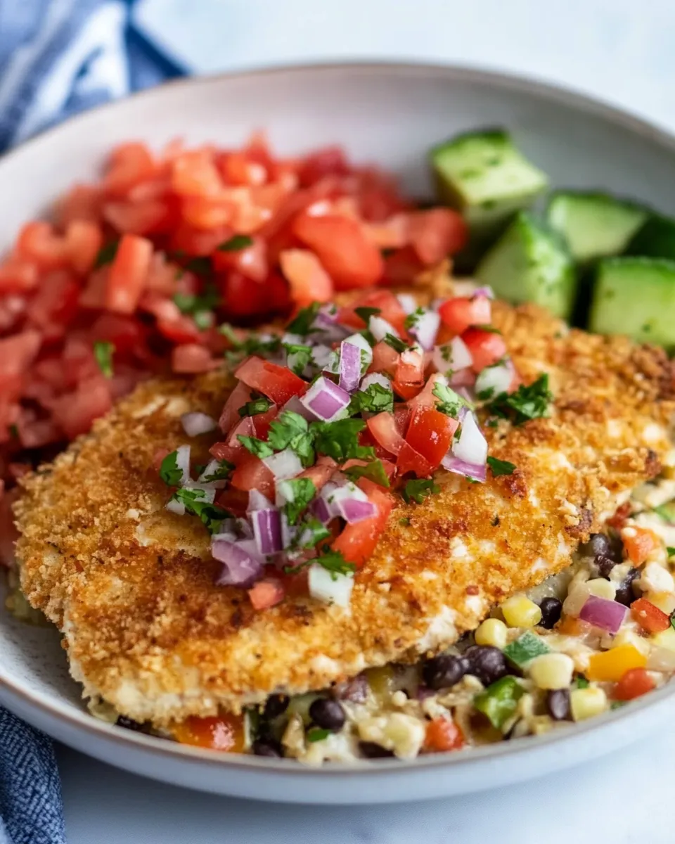 Easy Oven Baked Mexican Chicken Schnitzel image