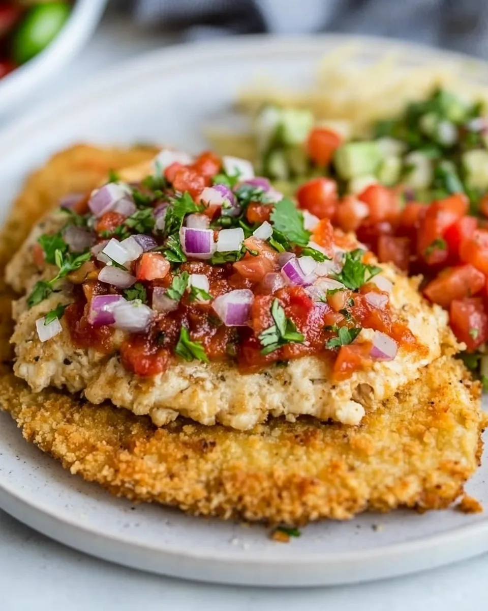 Delicious Oven Baked Mexican Chicken Schnitzel shot