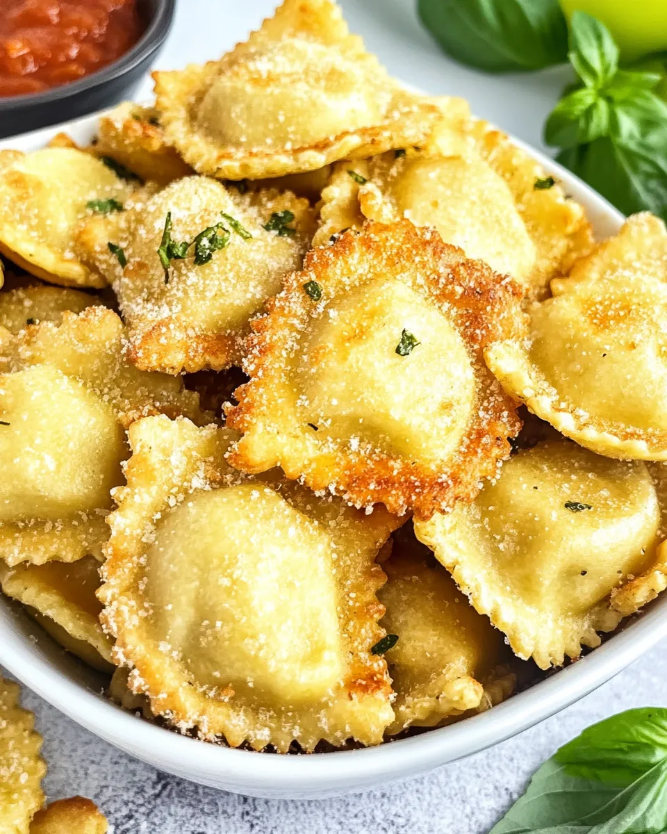 Easy Oven Toasted Ravioli (Air Fryer or Oven) recipe photo