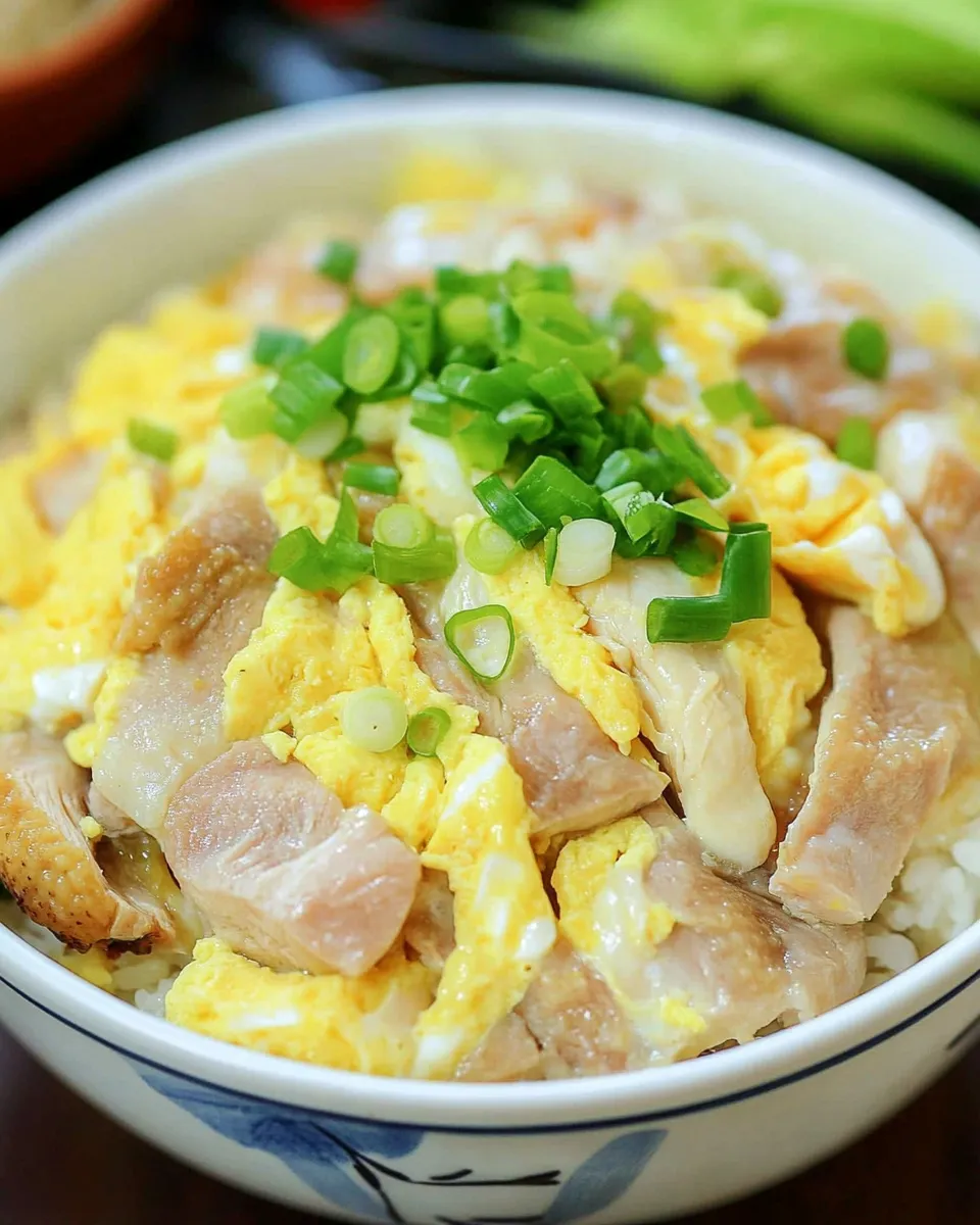 Classic Oyakodon (Japanese Chicken and Eggs Rice Bowl) recipe photo