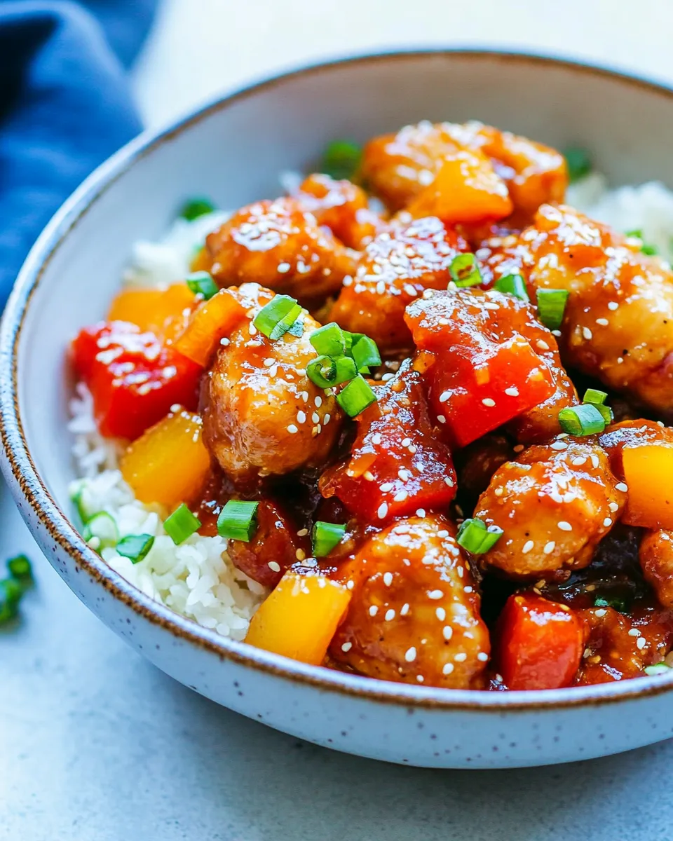 Easy Paleo Gluten-Free Healthy Sweet-and-Sour Chicken recipe photo