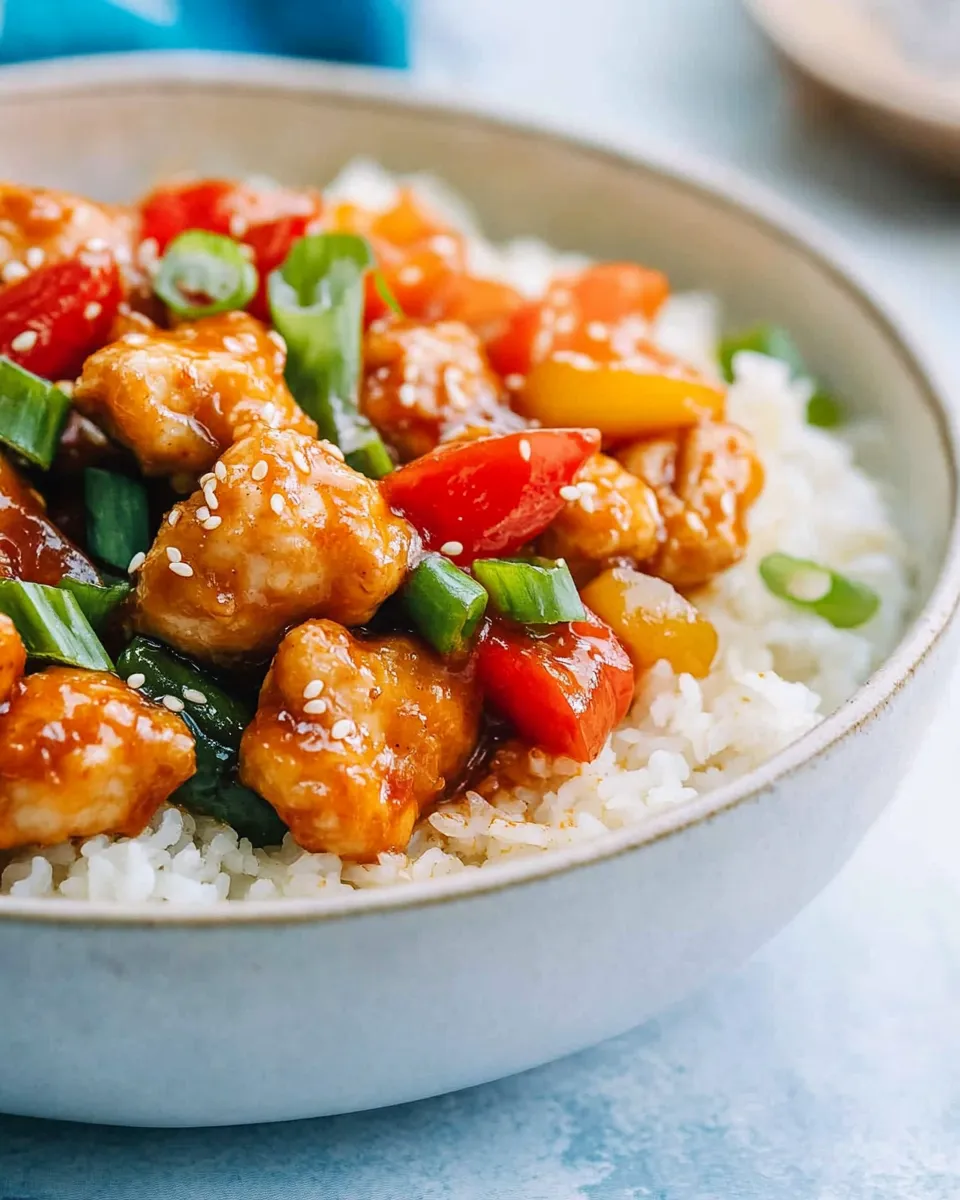 Delicious Paleo Gluten-Free Healthy Sweet-and-Sour Chicken shot