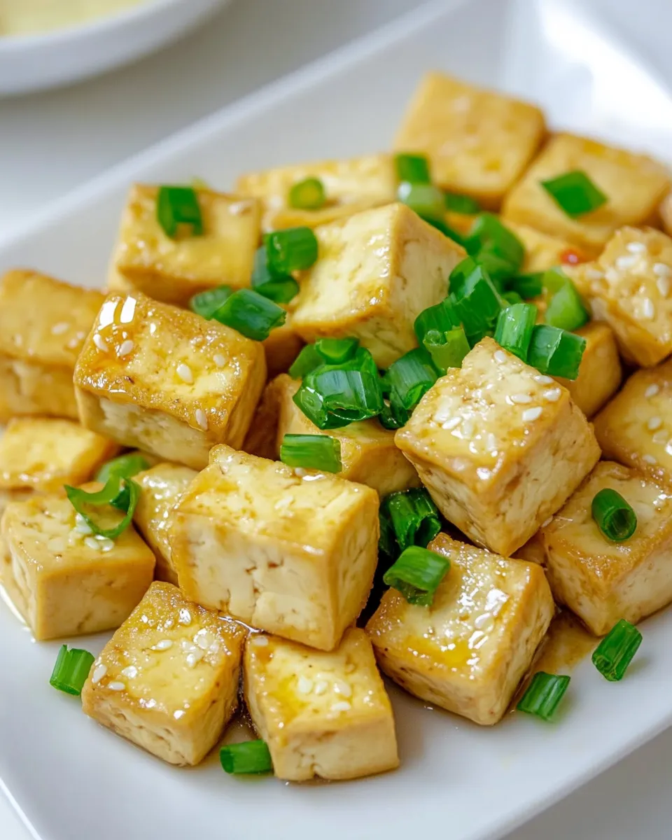 Homemade Pan Fried Tofu photo