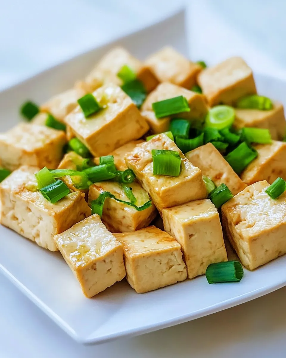 Delicious Pan Fried Tofu dish photo