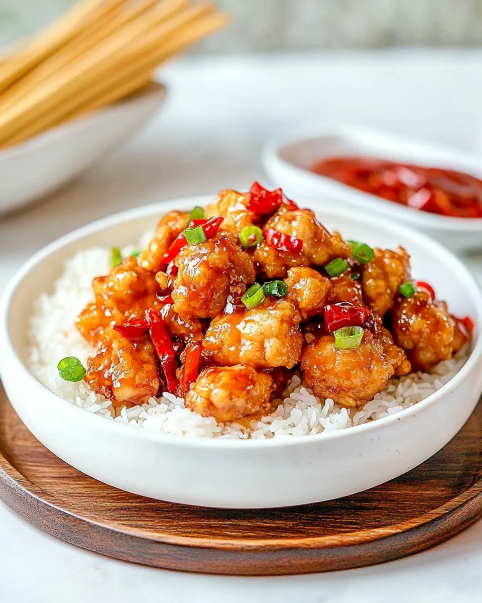 Delicious Panda Express Hot Orange Chicken dish photo