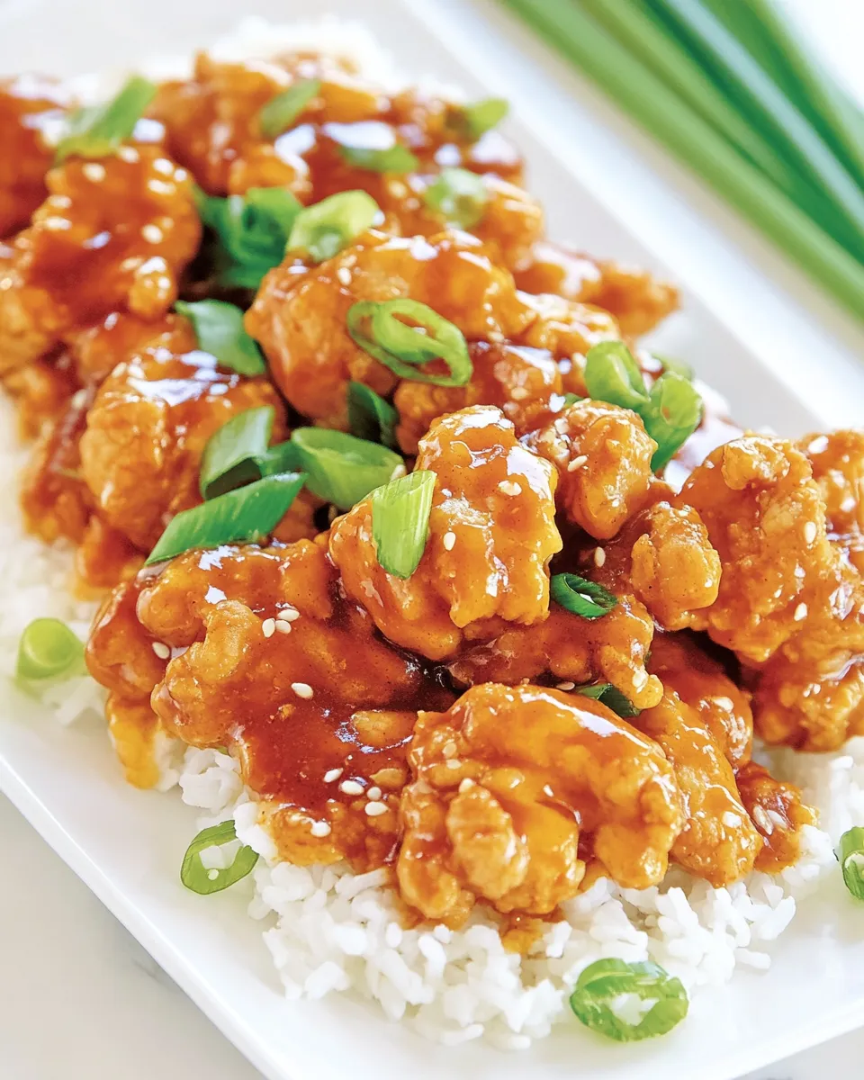 Easy Panda Express Orange Chicken dish photo