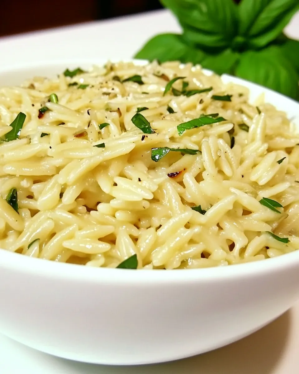Best Parmesan Basil Orzo image