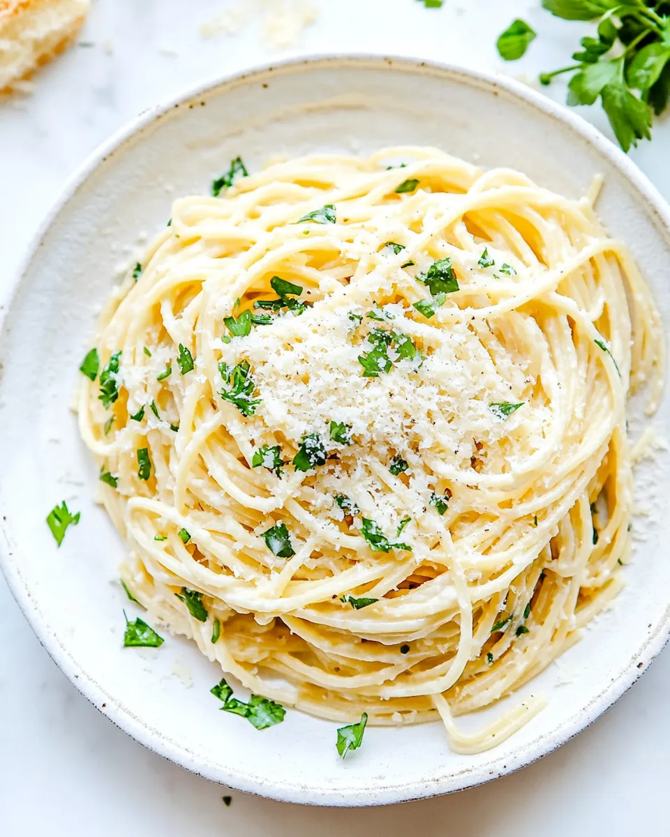 Delicious Parmesan Garlic Linguine Pasta recipe photo