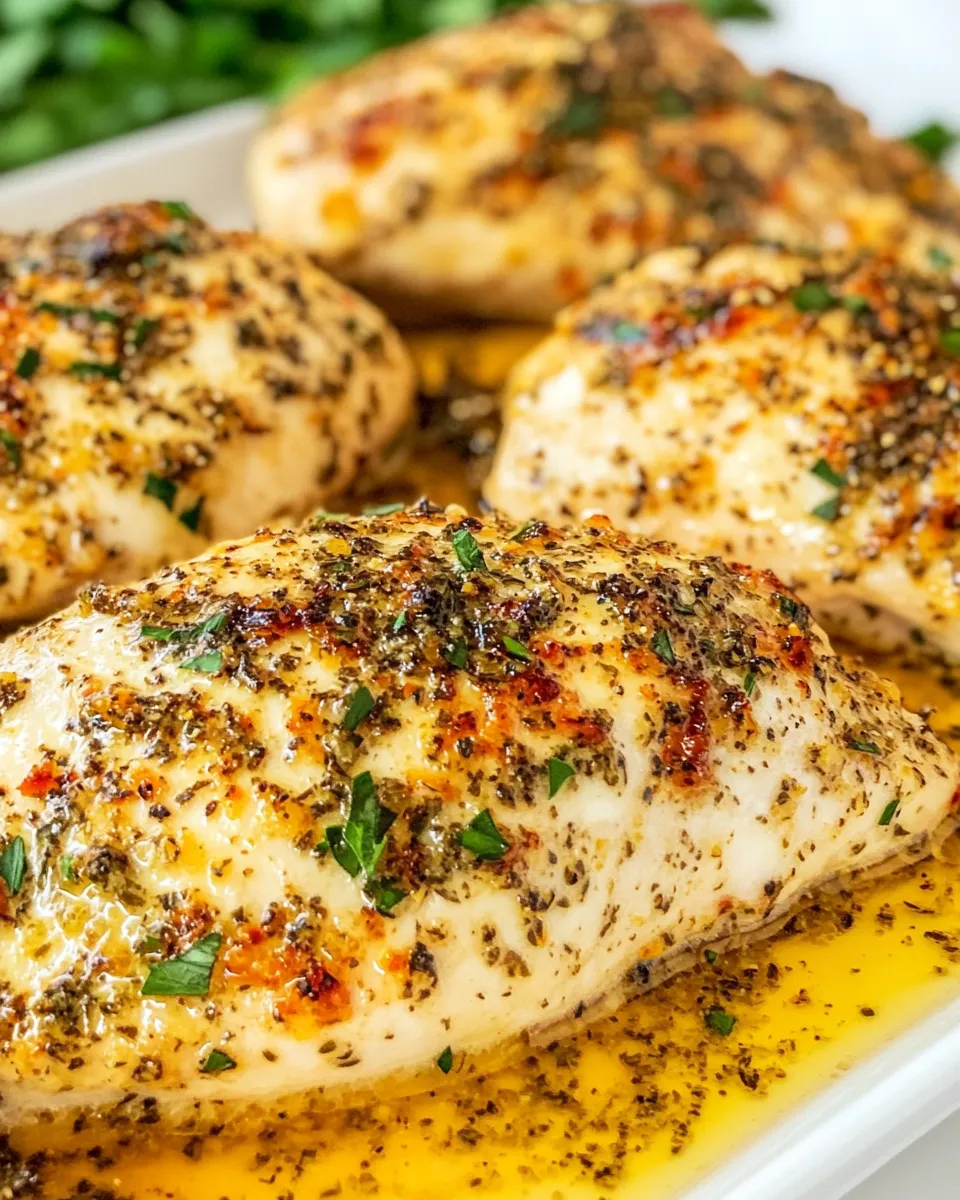 Easy Parmesan Herb Chicken dish photo