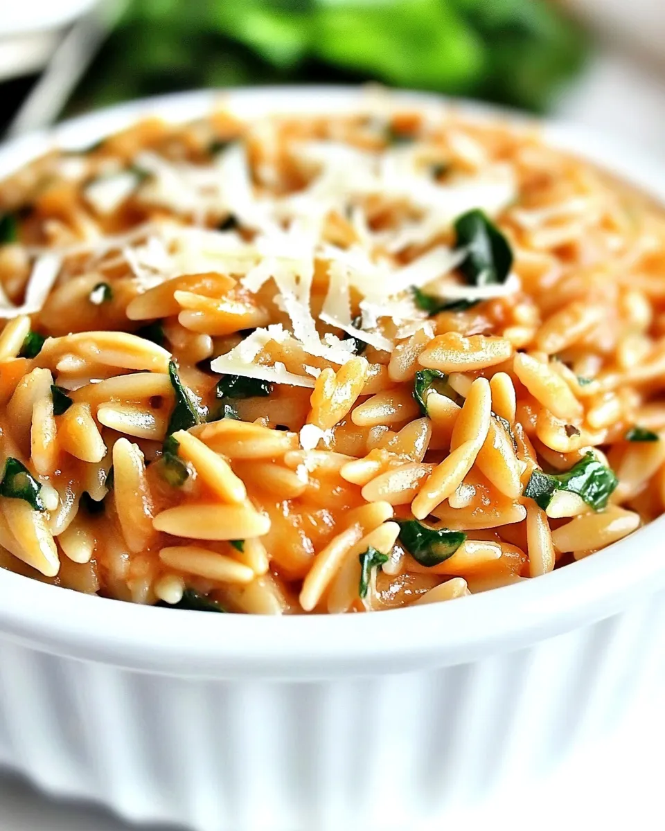 Easy Parmesan Orzo dish photo