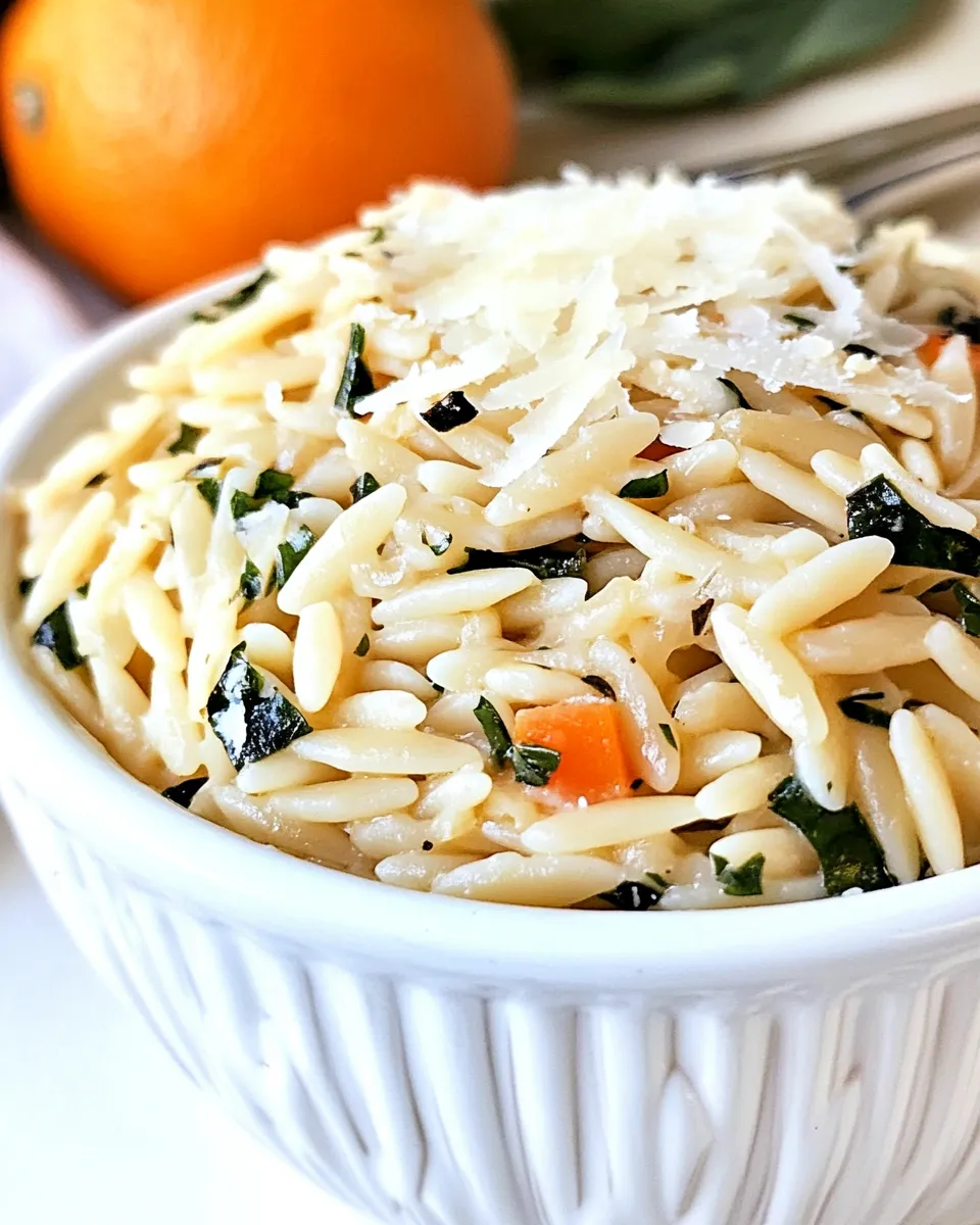 Delicious Parmesan Orzo recipe photo