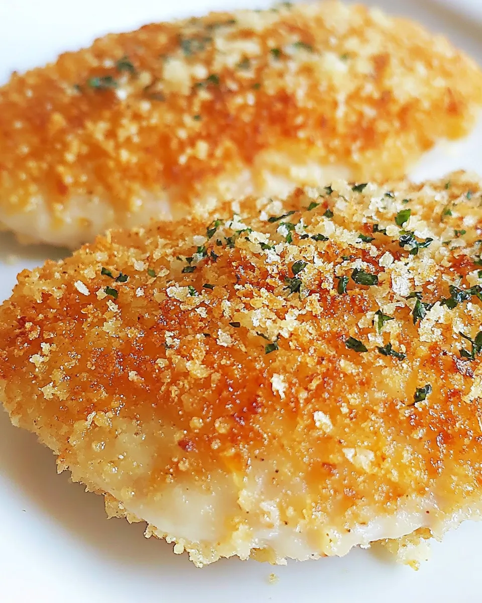 Homemade Parmesan Panko Breaded Chicken photo