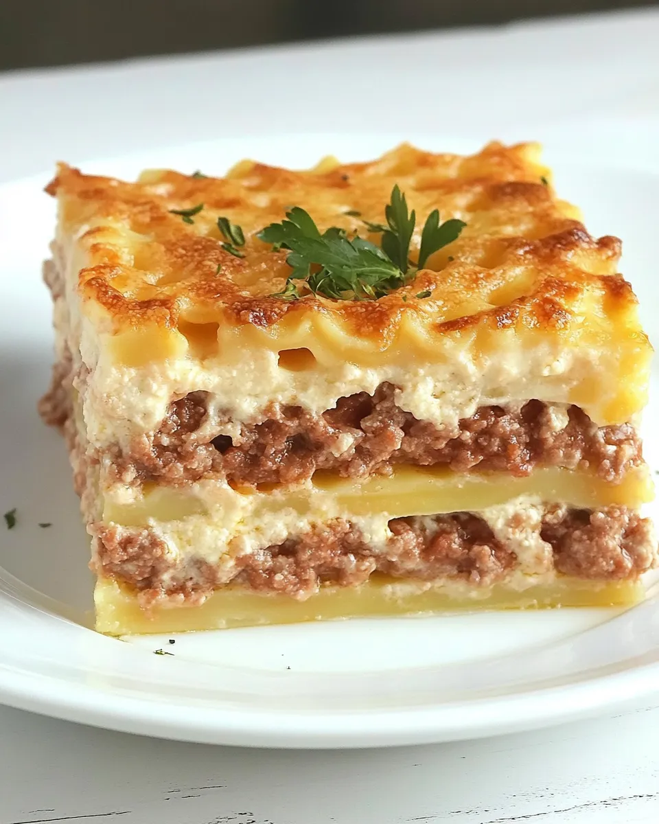 Homemade Pastitsio (Greek Lasagna) recipe photo