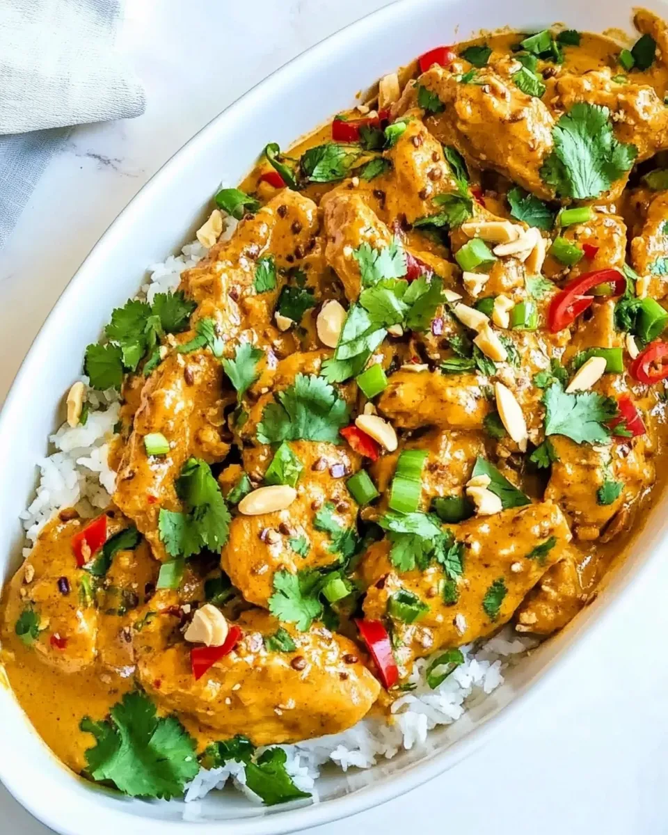 Delicious Peanut Butter Chicken Recipe dish photo