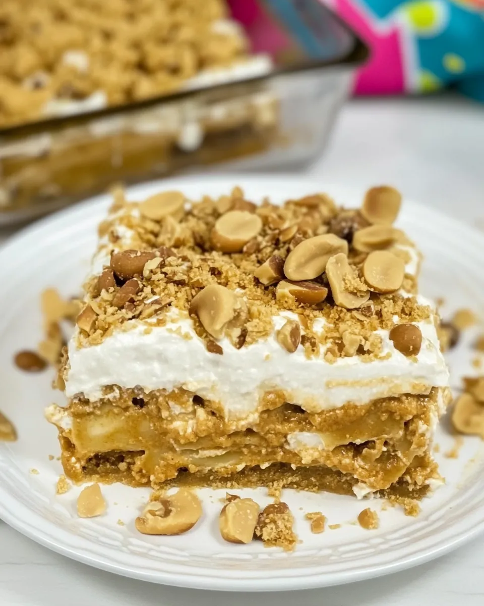Delicious Peanut Butter Lasagna shot