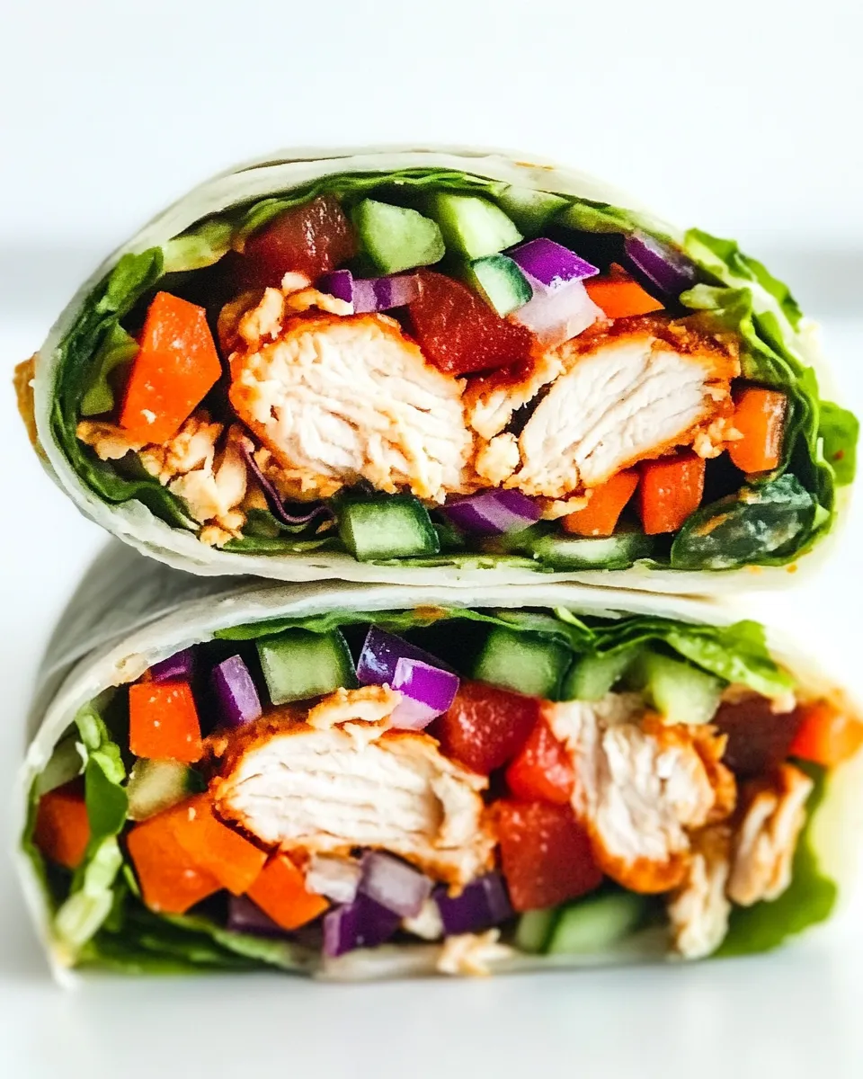 Classic Peanut Chicken Wraps image