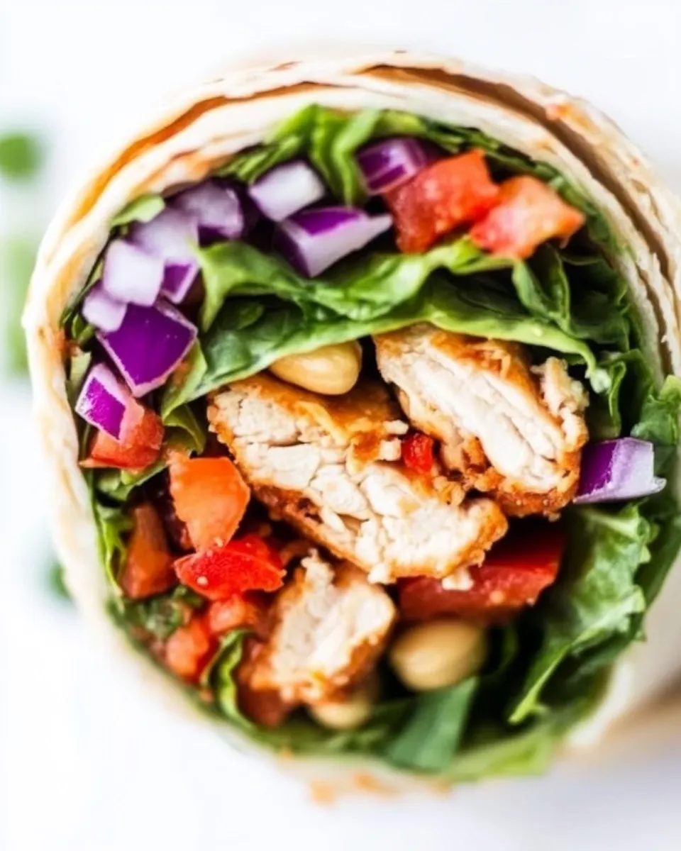Easy Peanut Chicken Wraps recipe photo