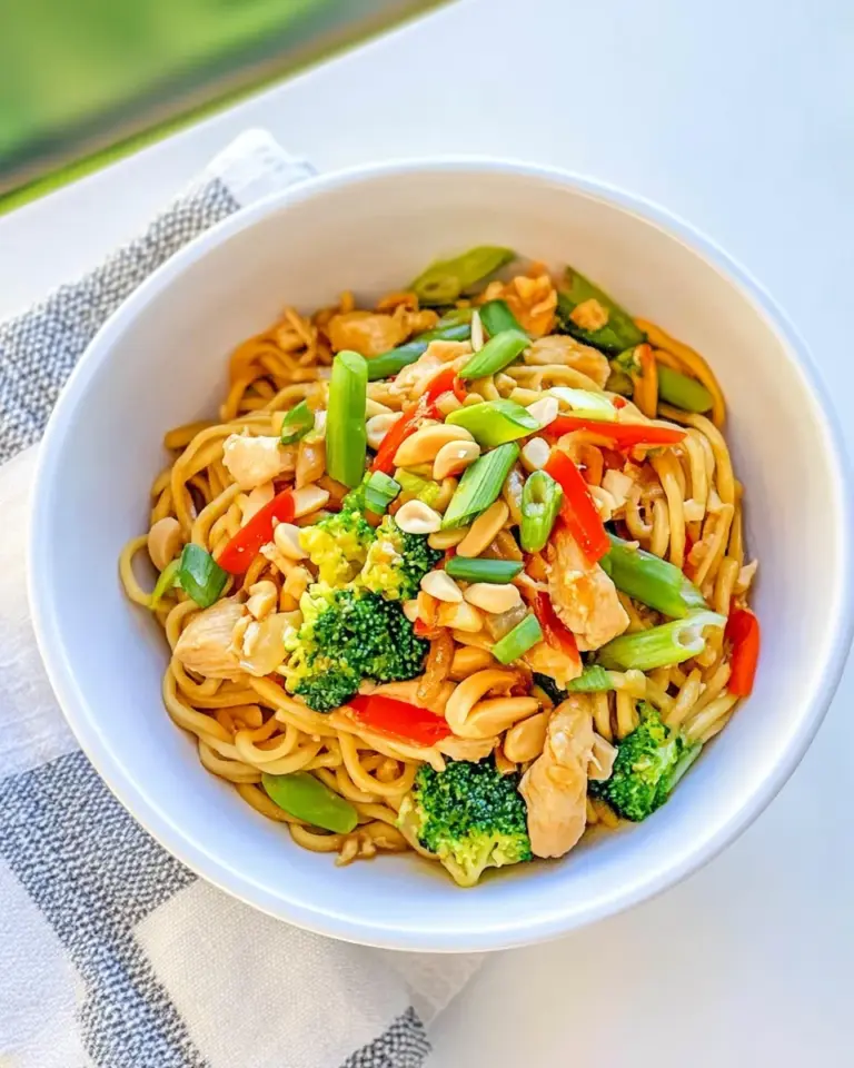 Homemade Peanut Chicken and Noodles recipe photo