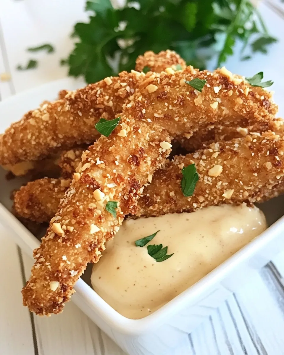 Homemade Peanut Crusted Chicken Fingers recipe photo