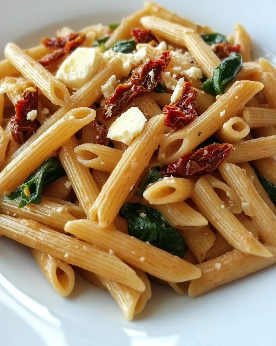 Delicious Penne Mediterranean with Sun-dried Tomatoes image
