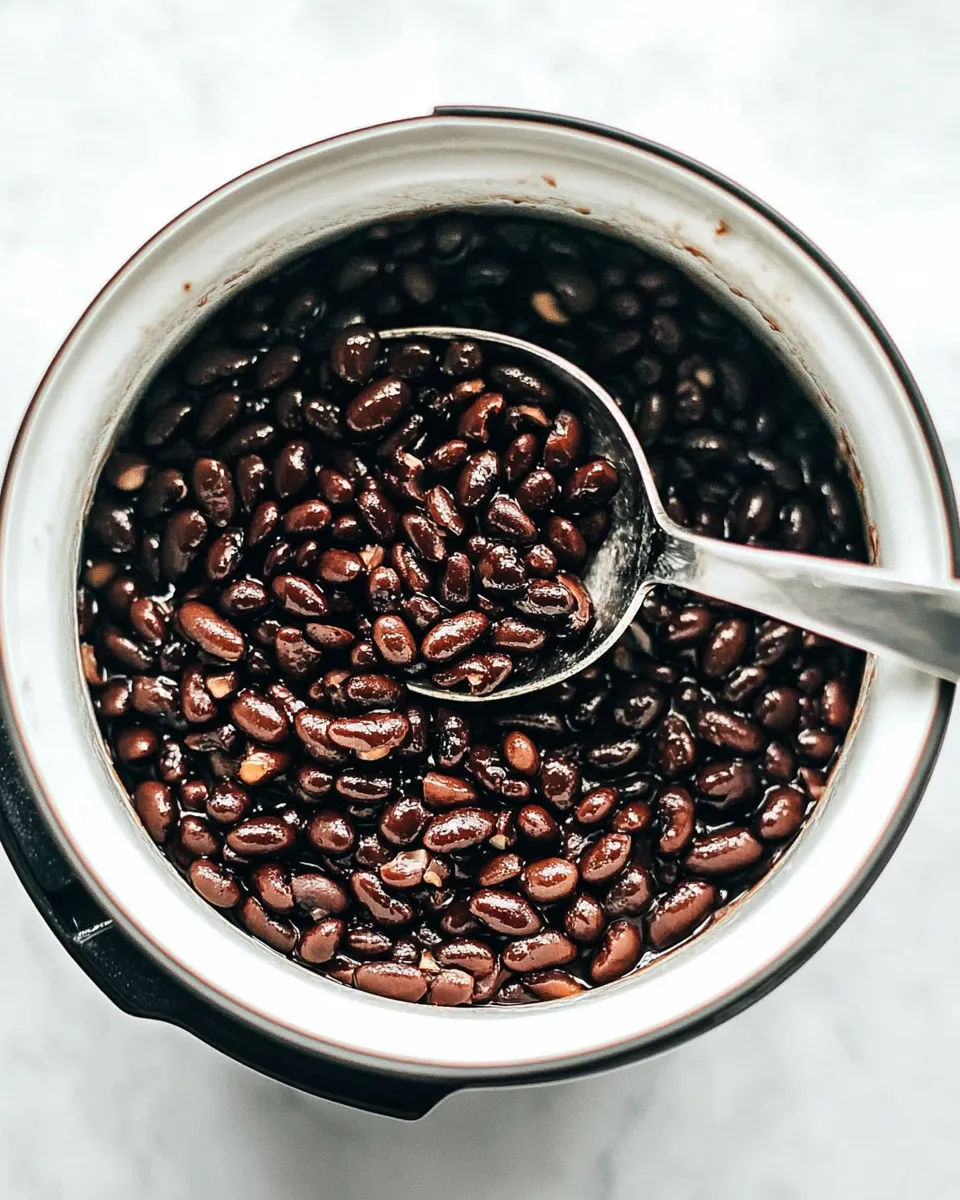 Easy Perfect Instant Pot Black Beans food shot