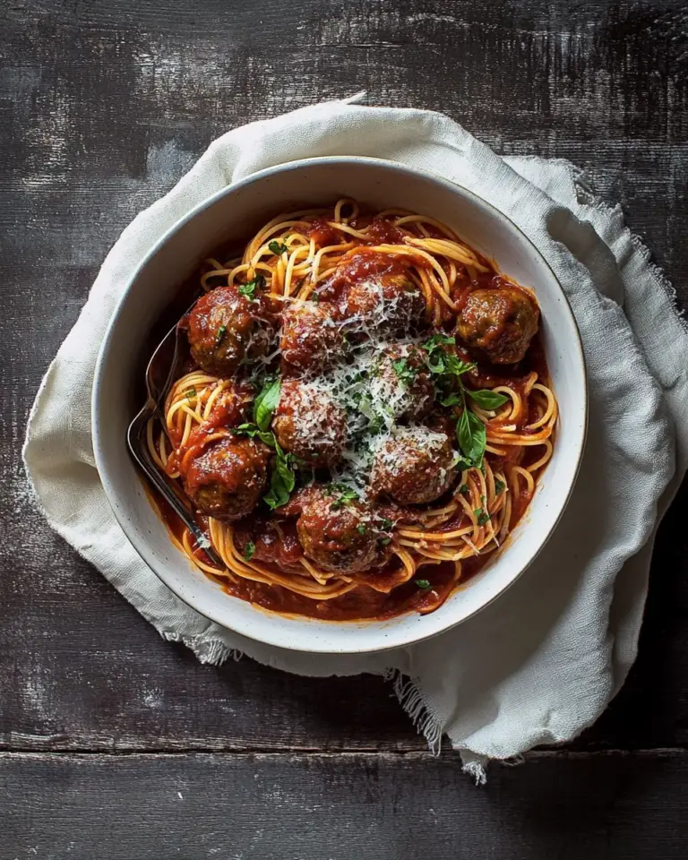 Homemade Perfect Spaghetti & meatballs photo