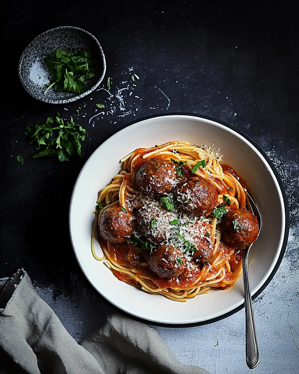 Easy Perfect Spaghetti & meatballs recipe photo