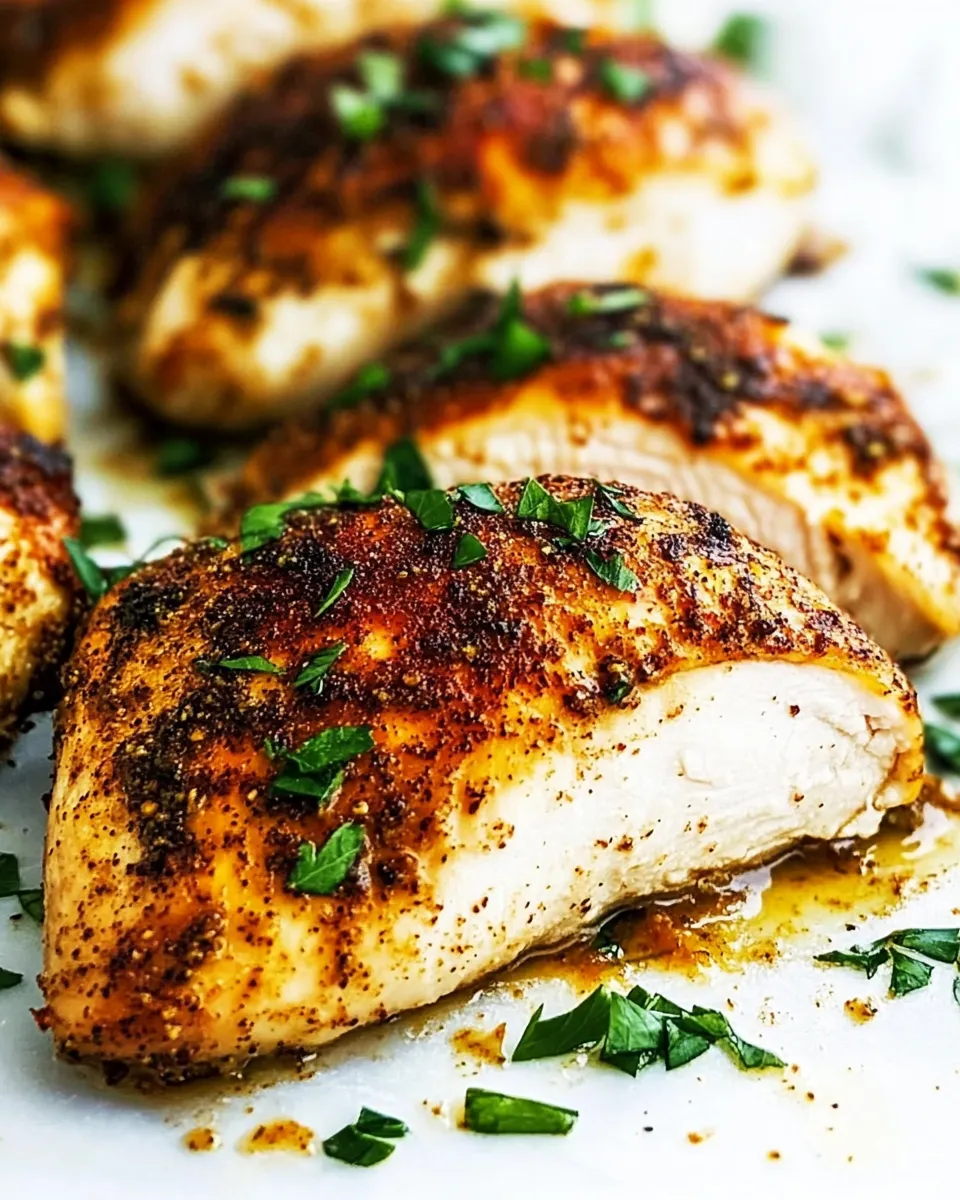 Easy Perfect and Juicy Baked Chicken food shot