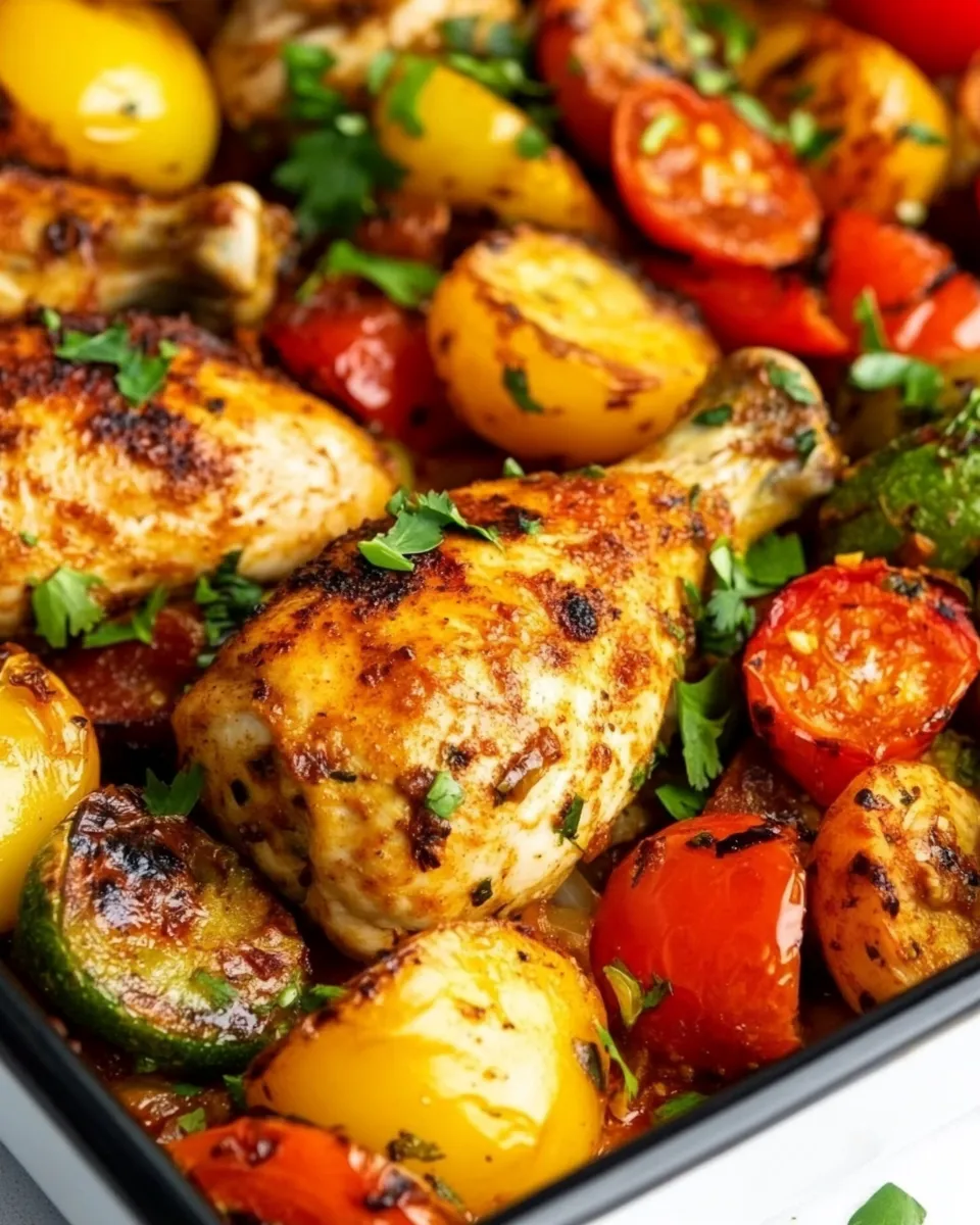 Easy Peri Peri Chicken Tray Bake shot