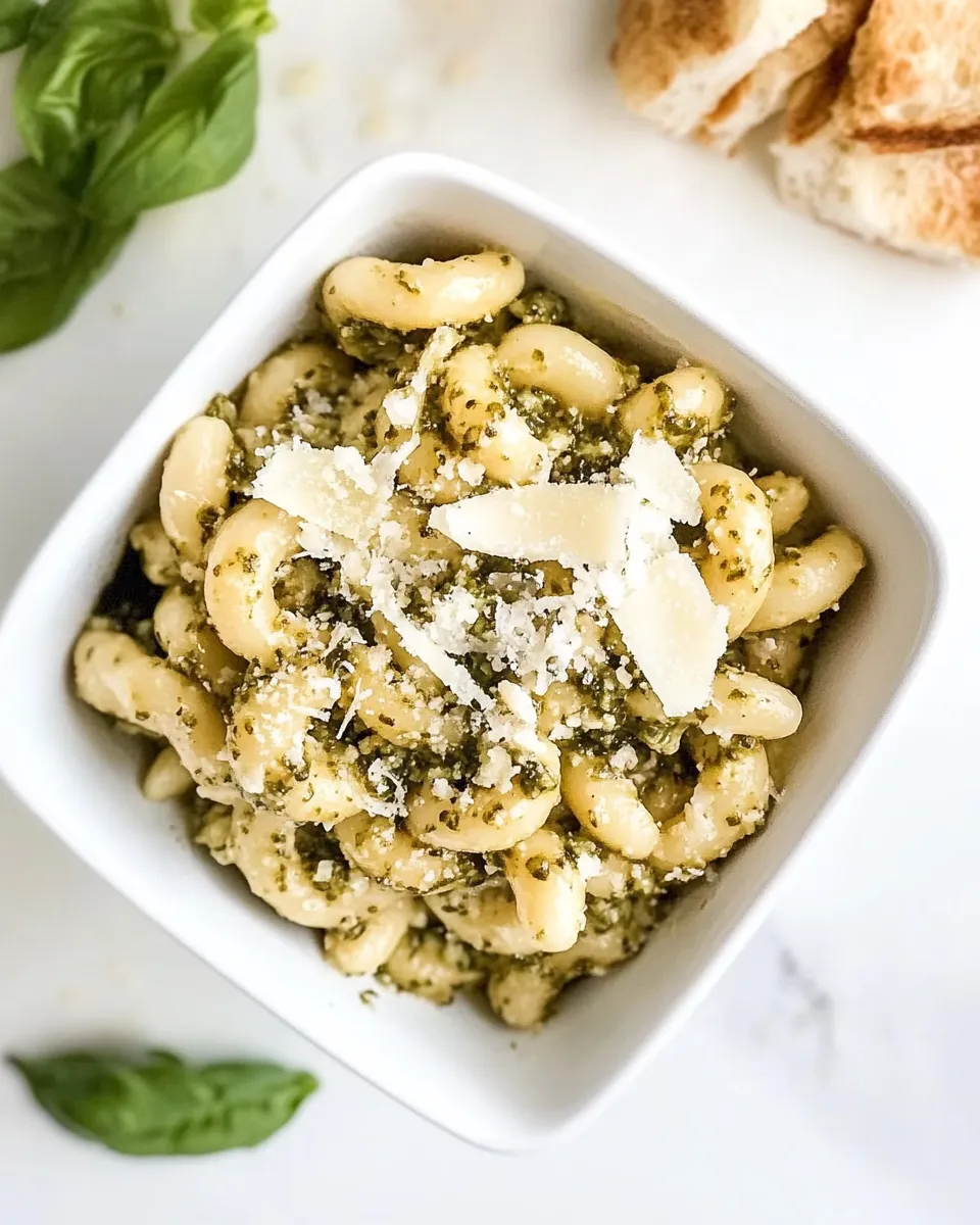 Easy Pesto Cavatappi recipe photo