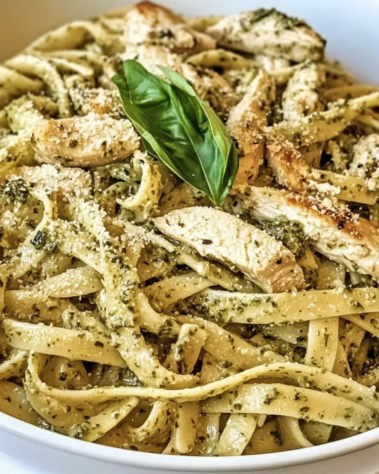 Homemade Pesto Chicken Pasta photo