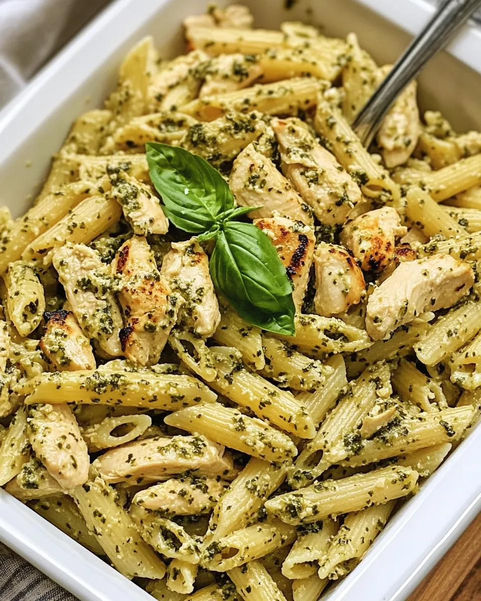 Classic Pesto Chicken Pasta image
