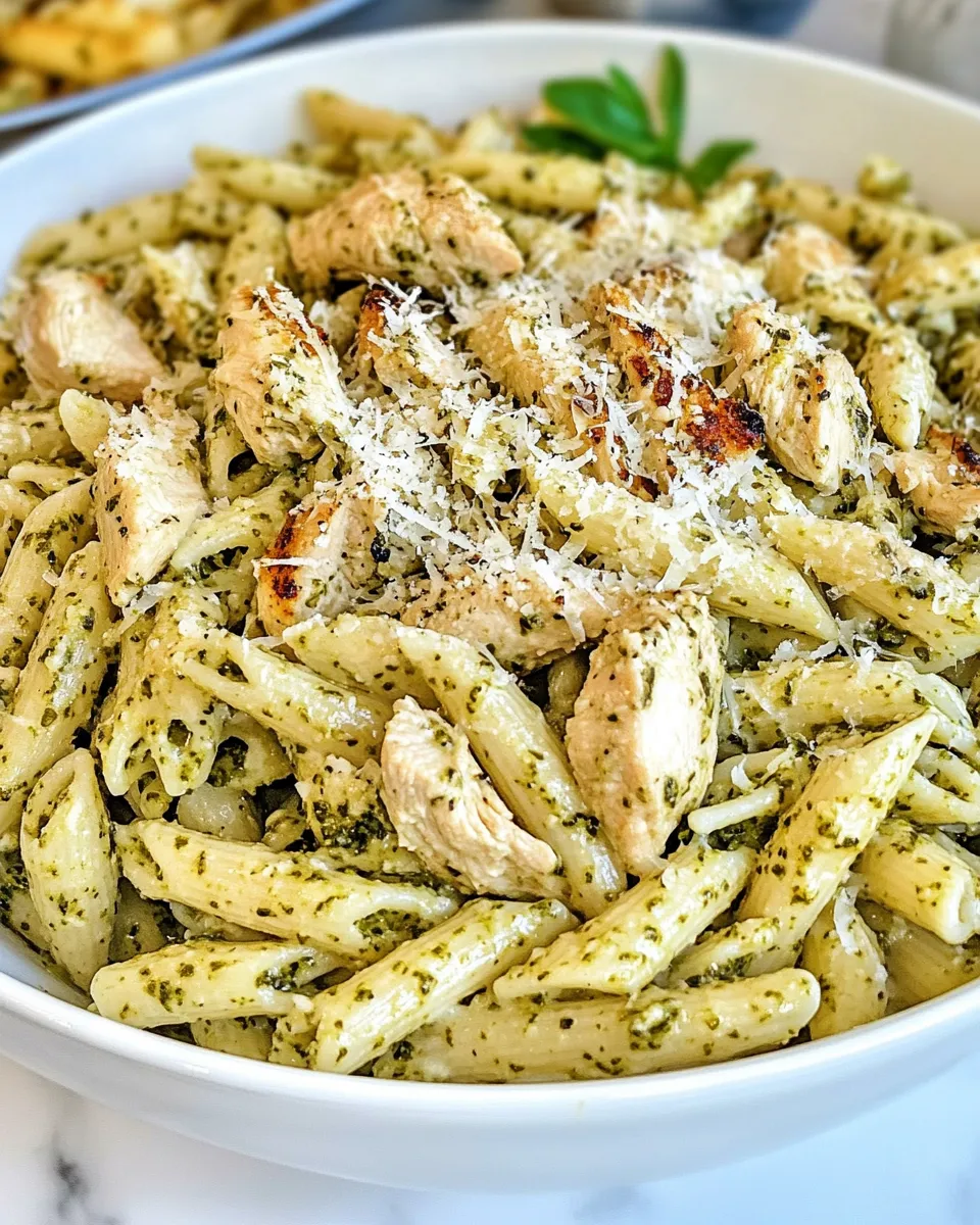 Easy Pesto Chicken Pasta recipe photo