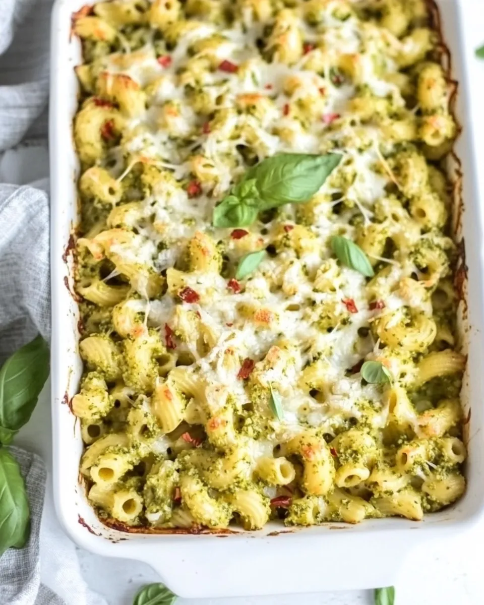 Classic Pesto Chicken Pasta Bake image