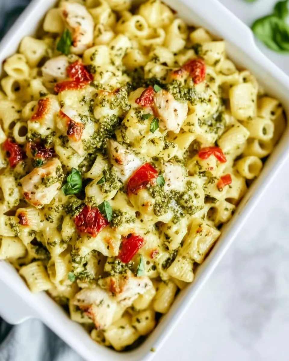 Easy Pesto Chicken Pasta Bake recipe photo