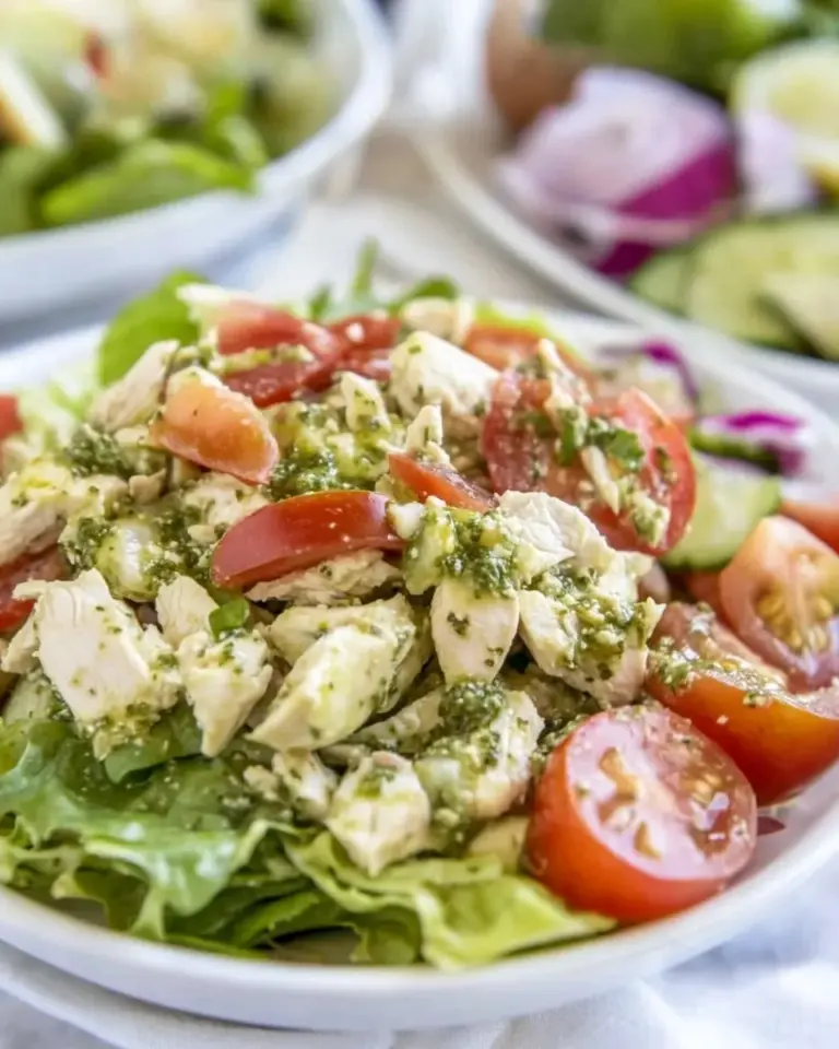 Homemade Pesto Chicken Salad photo