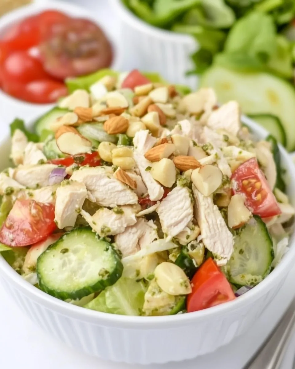 Easy Pesto Chicken Salad recipe photo