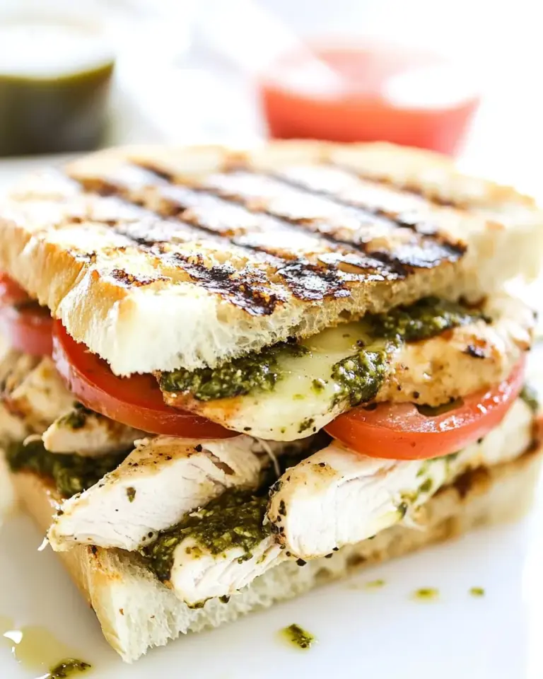 Homemade Pesto Chicken Sandwich on Sourdough photo