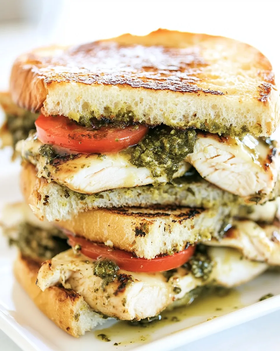 Easy Pesto Chicken Sandwich on Sourdough recipe photo