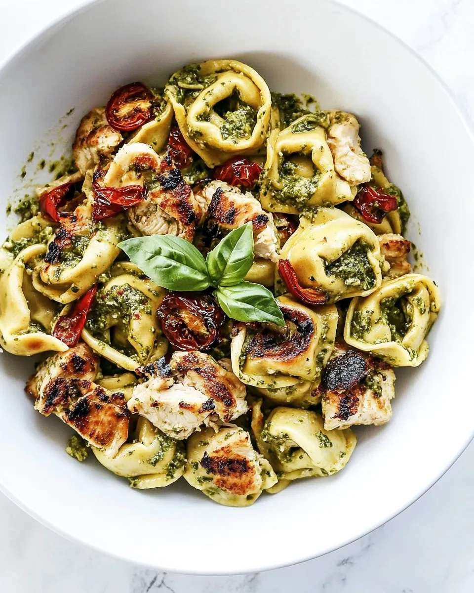 Easy Pesto Chicken Tortellini photo