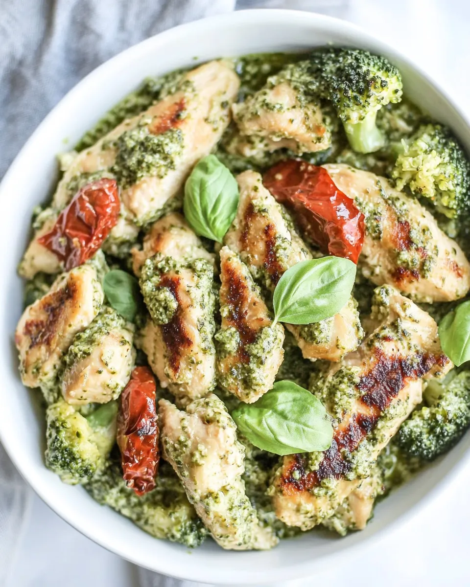 Delicious Pesto Chicken and Broccoli (Paleo, Keto) dish photo